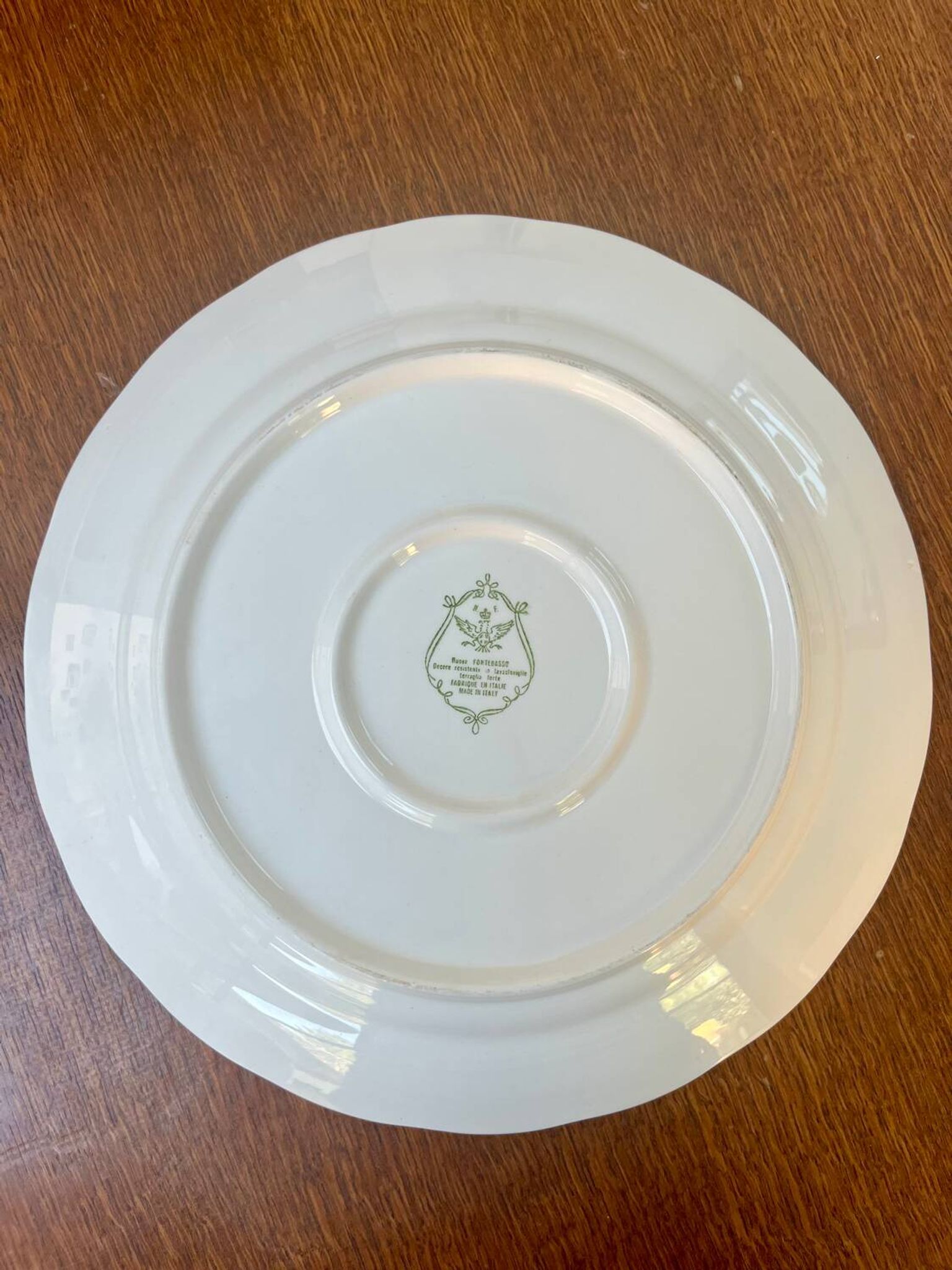 Plat Nuova Fontebasso décor campagne