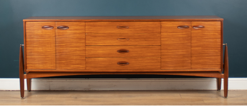 Restored 1960s Retro Teak Elliots Of Newbury EON Mid Century Retro Sideboard