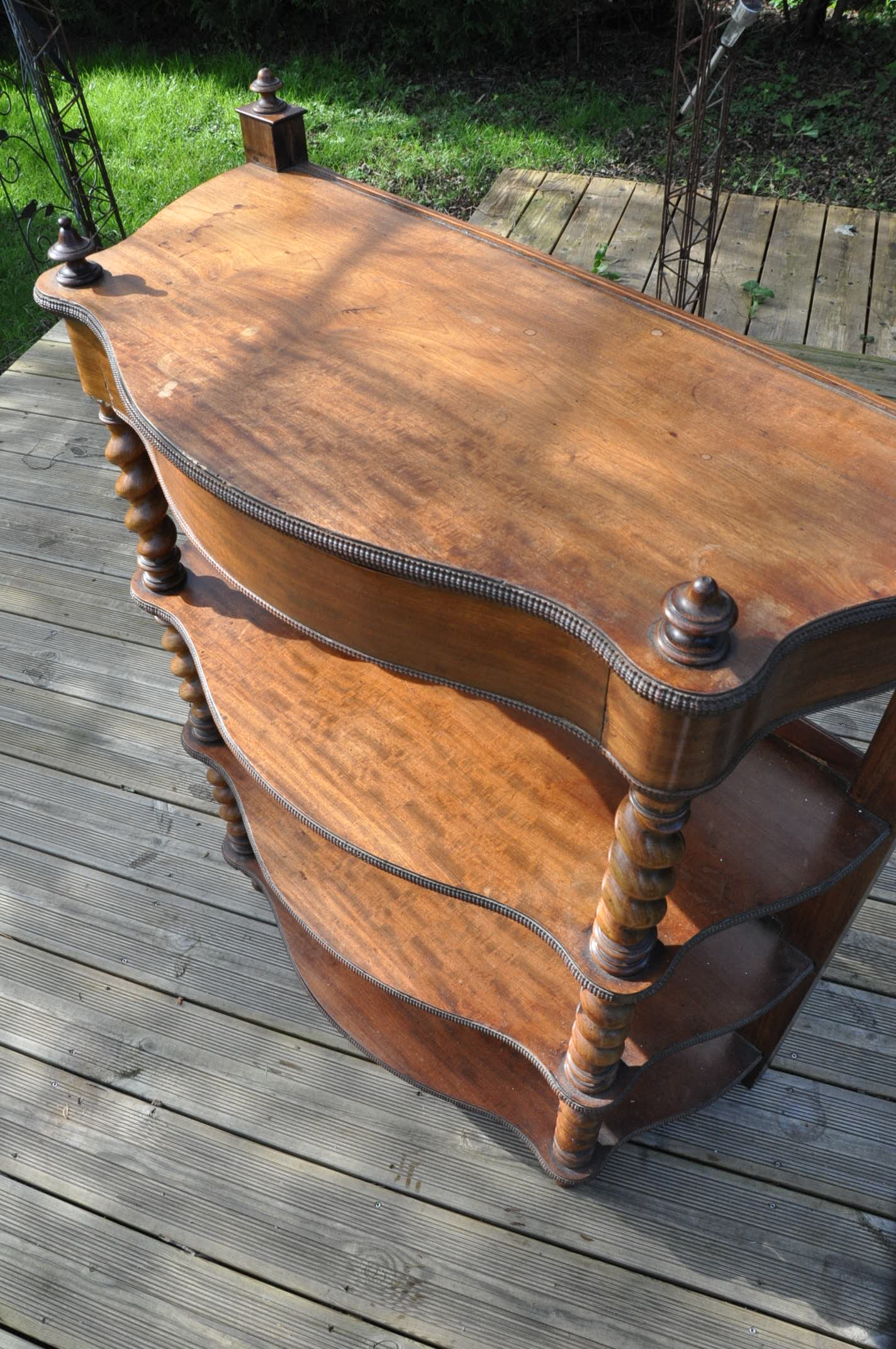 Mahogany console