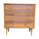 Commode vintage 4 tiroirs en bois