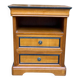 Louis Philippe wooden bedside table with 2 drawers