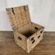 Former sncf travel trunk in rattan early XXeme