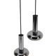 Space Age chrome pendant lamps / Mid-century modern design / 1960s / 1970s / Set of 2