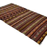 Anatolian handmade kilim rug 296 cm x 160 cm