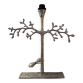 Pied de lampe "Olivier" en bronze finition nickel de Vila Alys