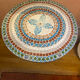 Mosaic garden table, gooseneck legs