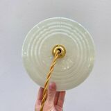 Pair of Art Deco Clichy glass pendant lights