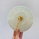 Pair of Art Deco Clichy glass pendant lights