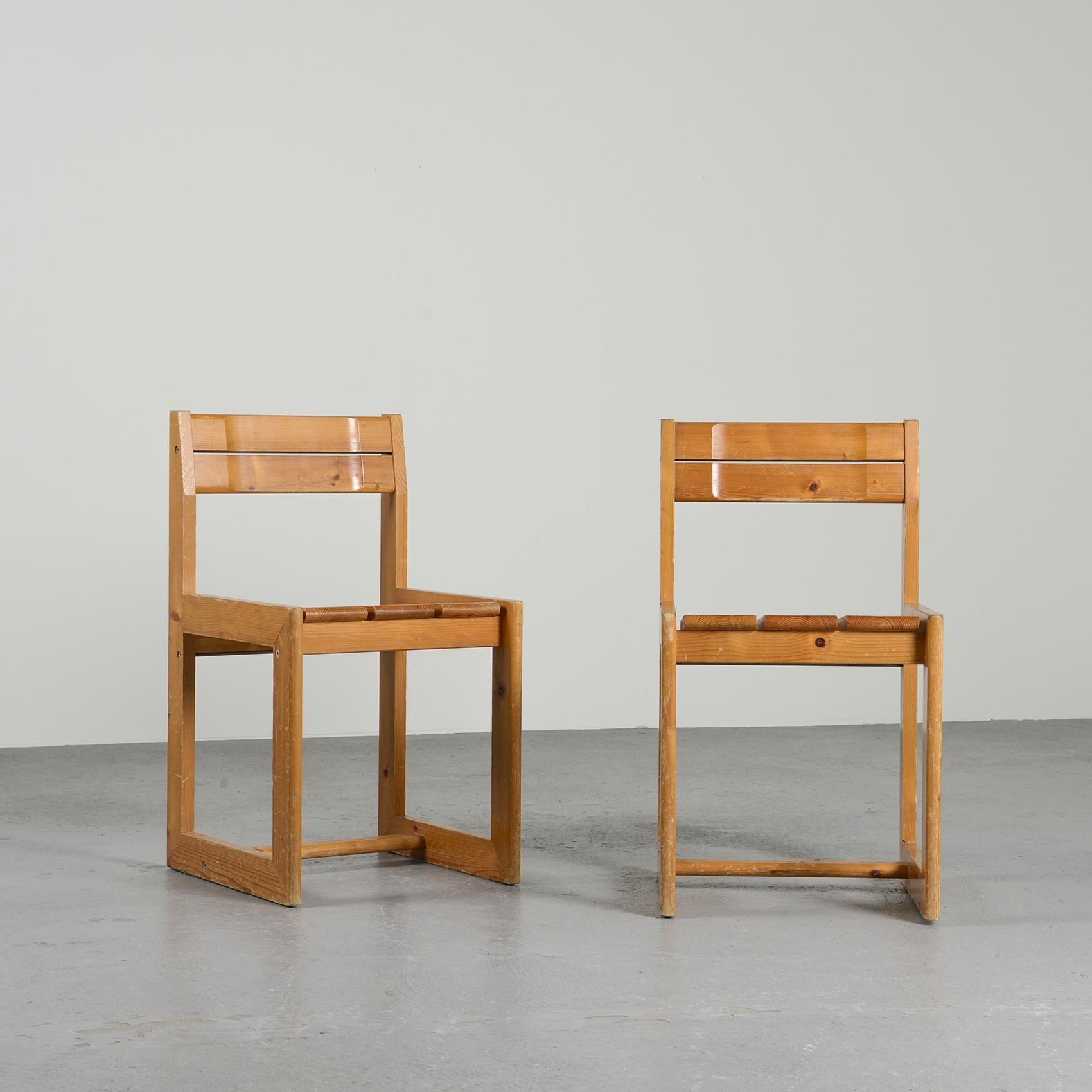 Pair of chairs by André Sornay, circa 1965