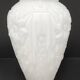 Large art deco glass vase with French floral decor H. 29.5 cm