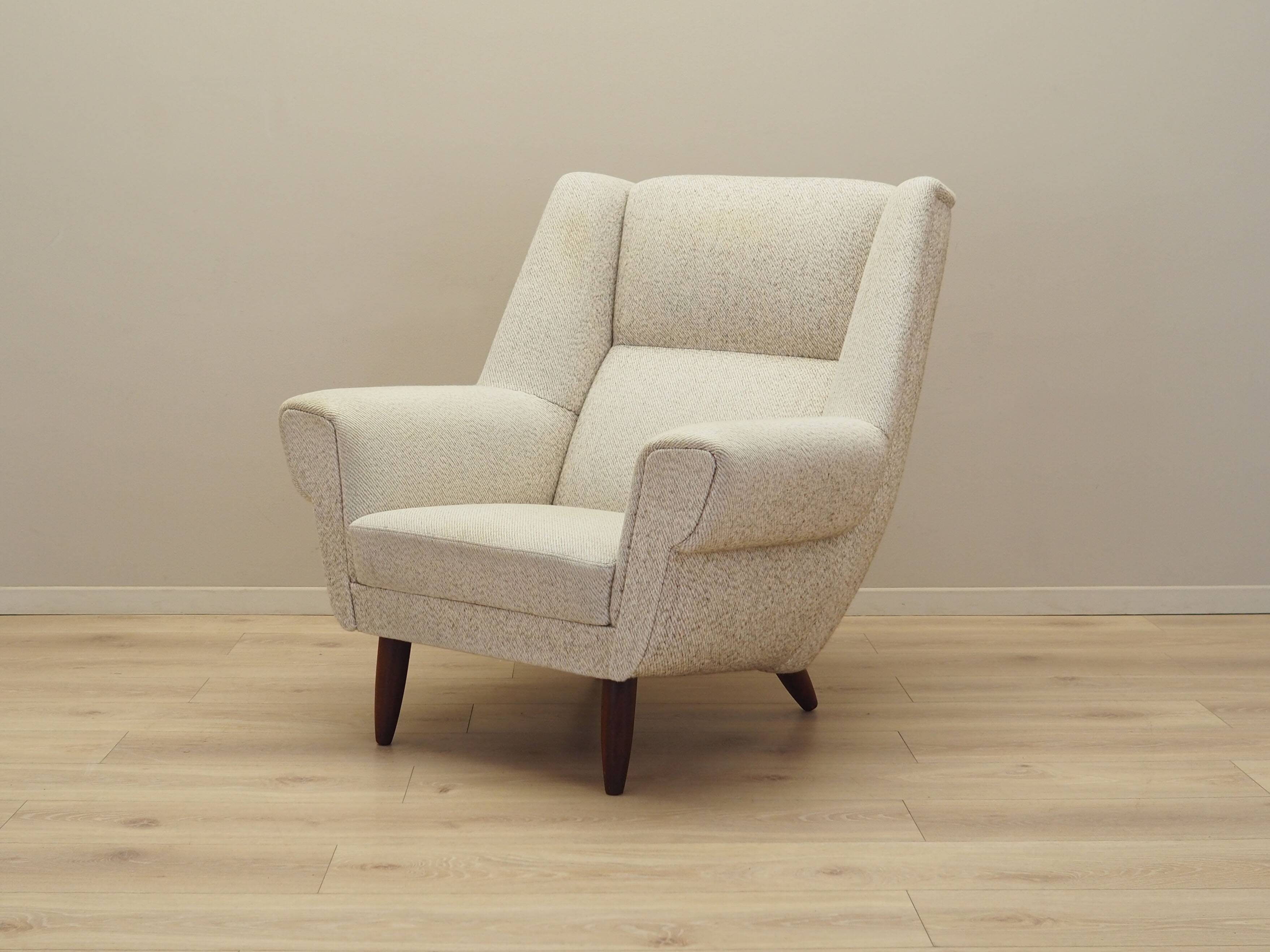 Beige armchair, Danish design, 1970s, production: Denmark