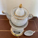 Porcelain teapot with stove