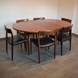 Table and 6 chairs by Niels Otto Moller