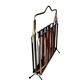 Teak and metal magazine rack 1960
