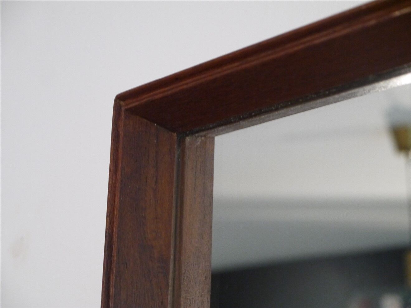 Vintage Scandinavian teak mirror 1960