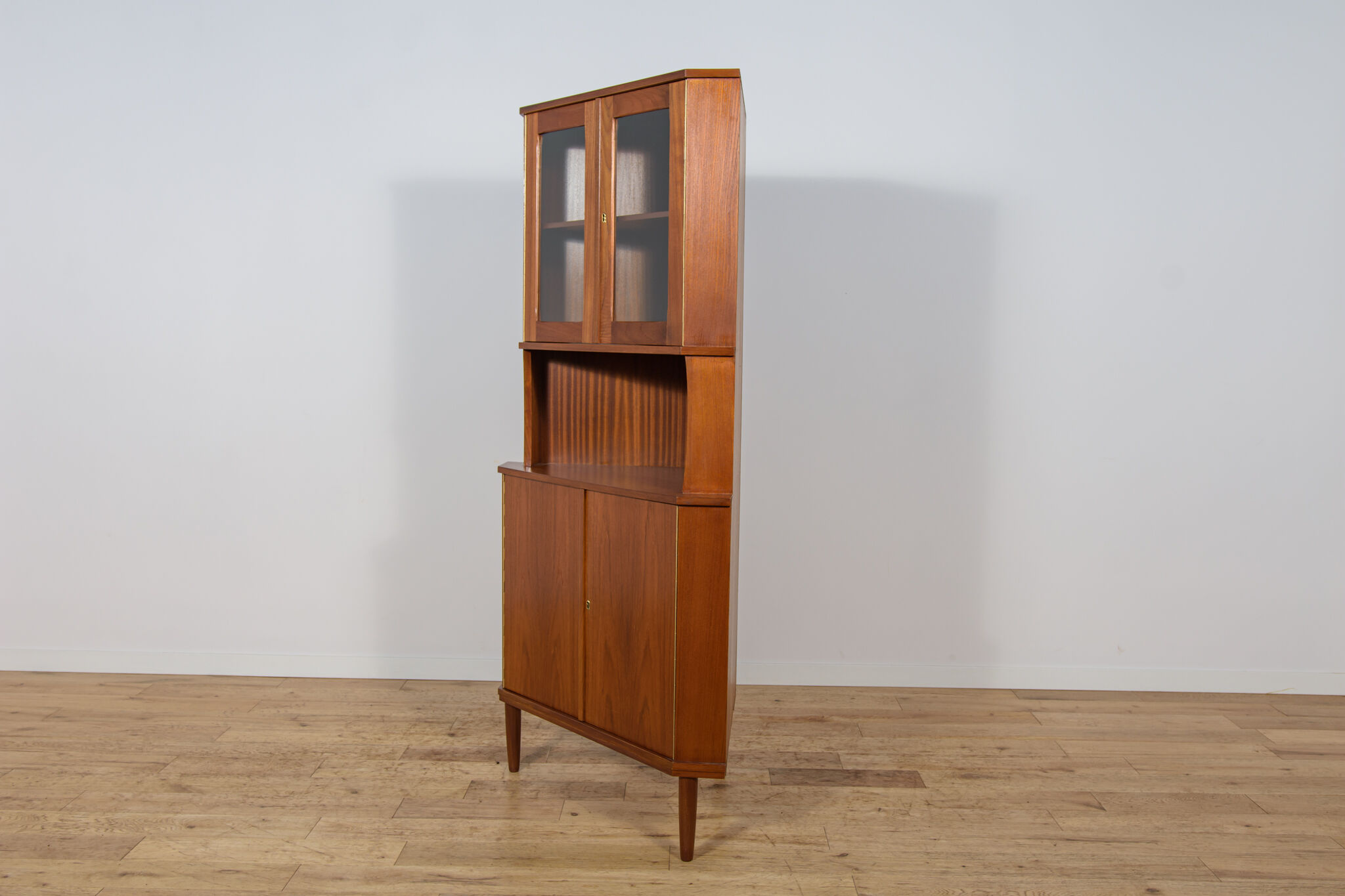 Mid-Century Modern Teak Corner Cabinet, Denmark, 1960s