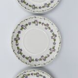 Three cups and under porcelain tea cups from Limoges Haviland barbed-wire décor