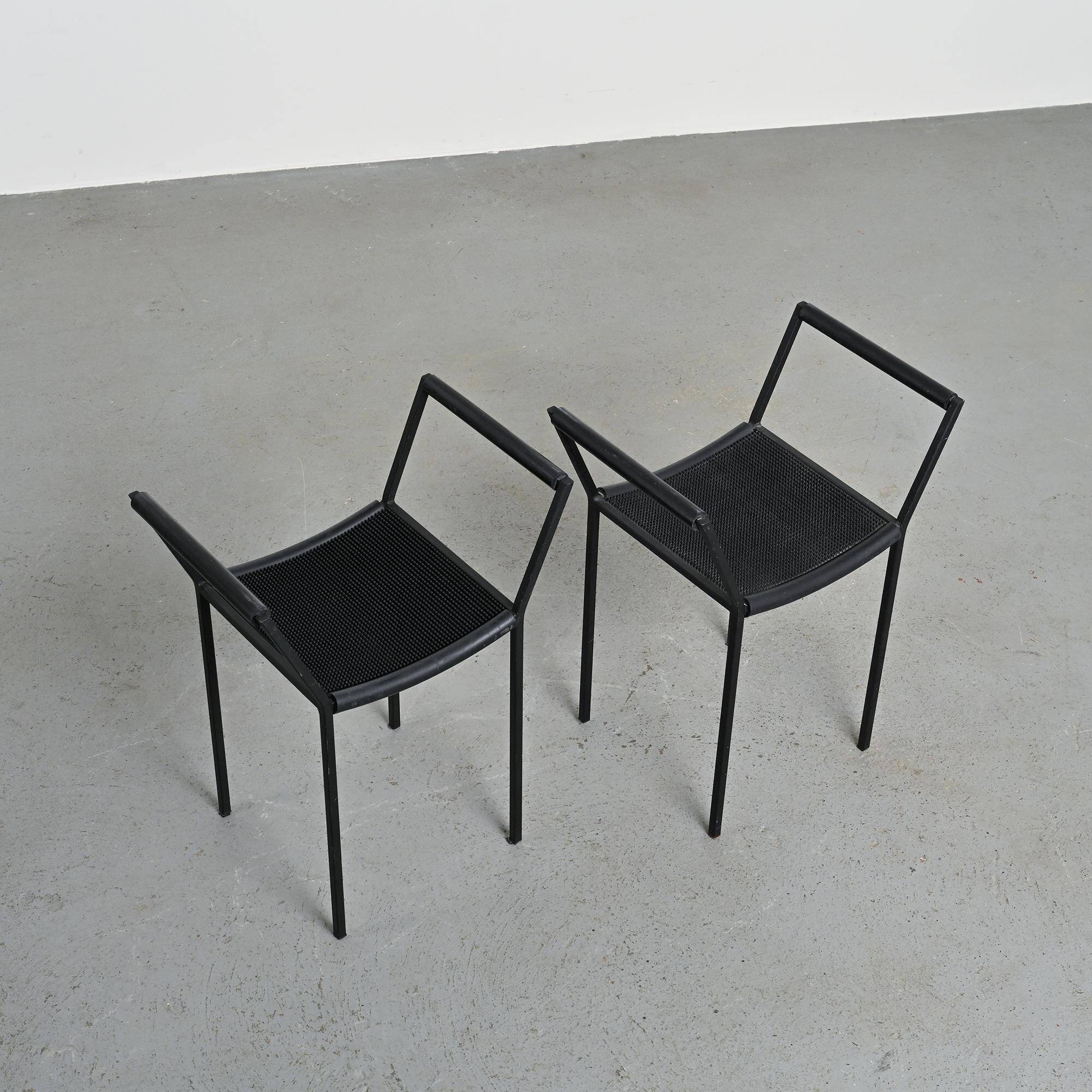Set of three Millepunte stools by M. Peregalli and S. Calatroni, Italy.