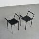 Set of three Millepunte stools by M. Peregalli and S. Calatroni, Italy.