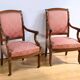 Paire de Fauteuils en Acajou, époque Restauration – Début XIXe