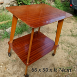 Table desserte roulante