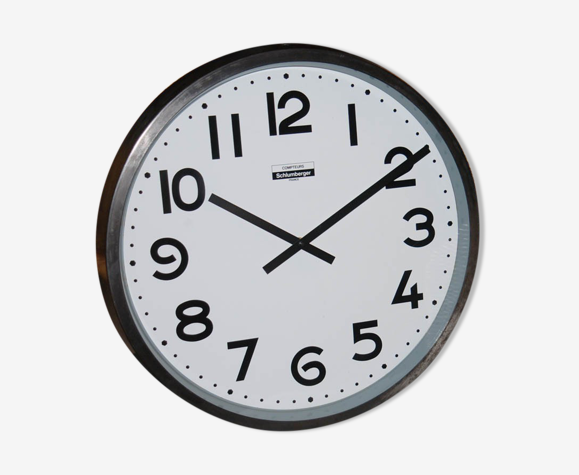 Horloge industrielle manufacture ''schlumberger'' - 44cm