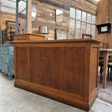 Oak cash register counter from the early 20th century