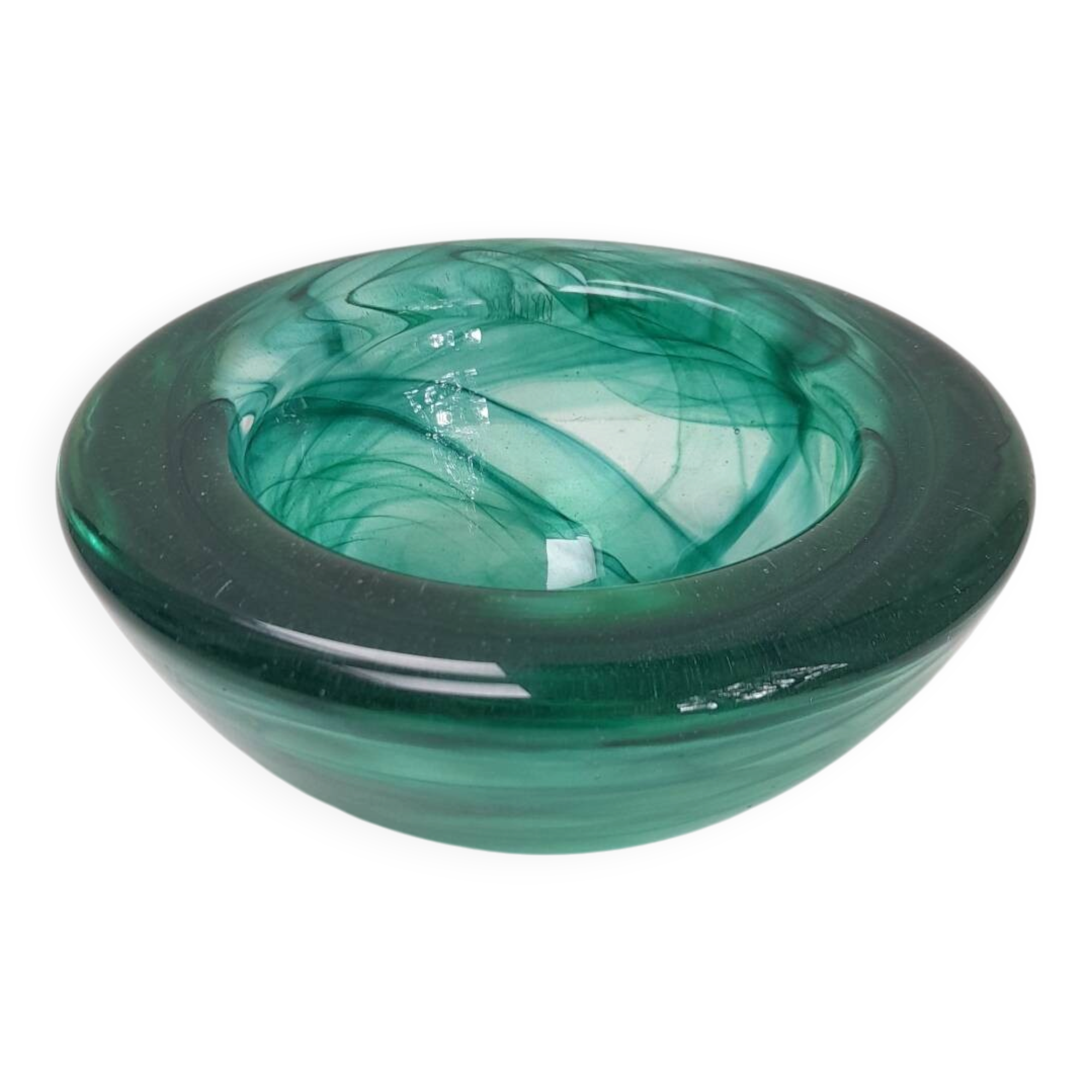 Atoll green bowl by Anna Ehrner for Kosta Boda