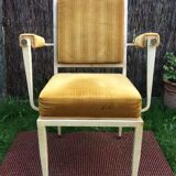 Armchair Ardus in lacquered metal.