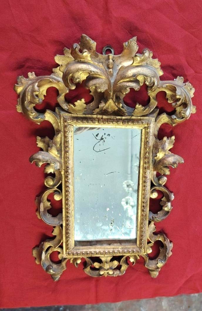 Carved antique mirror from Florence, 19th century