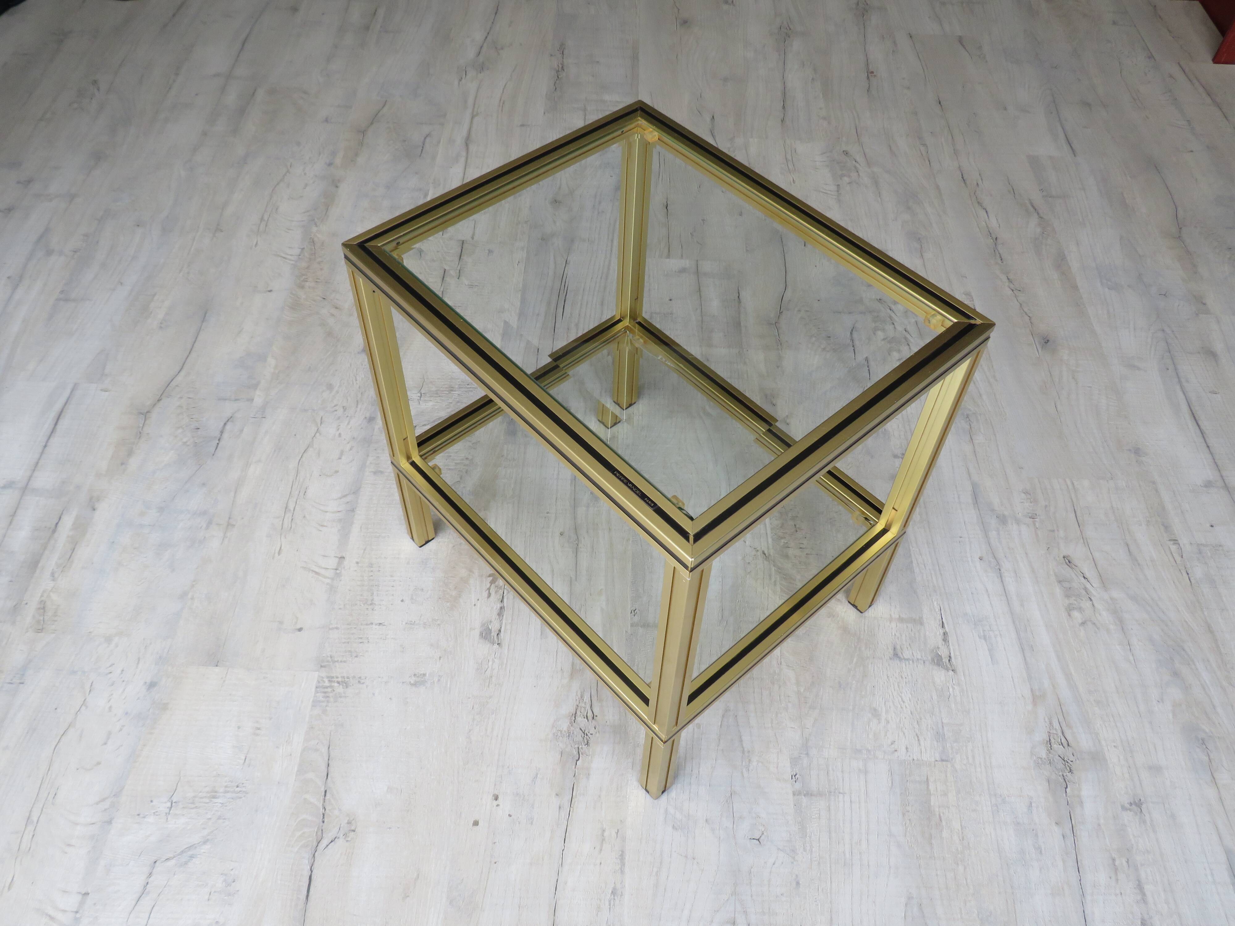 Pierre Vandel Paris brass table