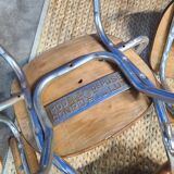 Suite of 4 comfort chairs lux circa 1950
