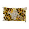 Ikat cushion Persian tigers