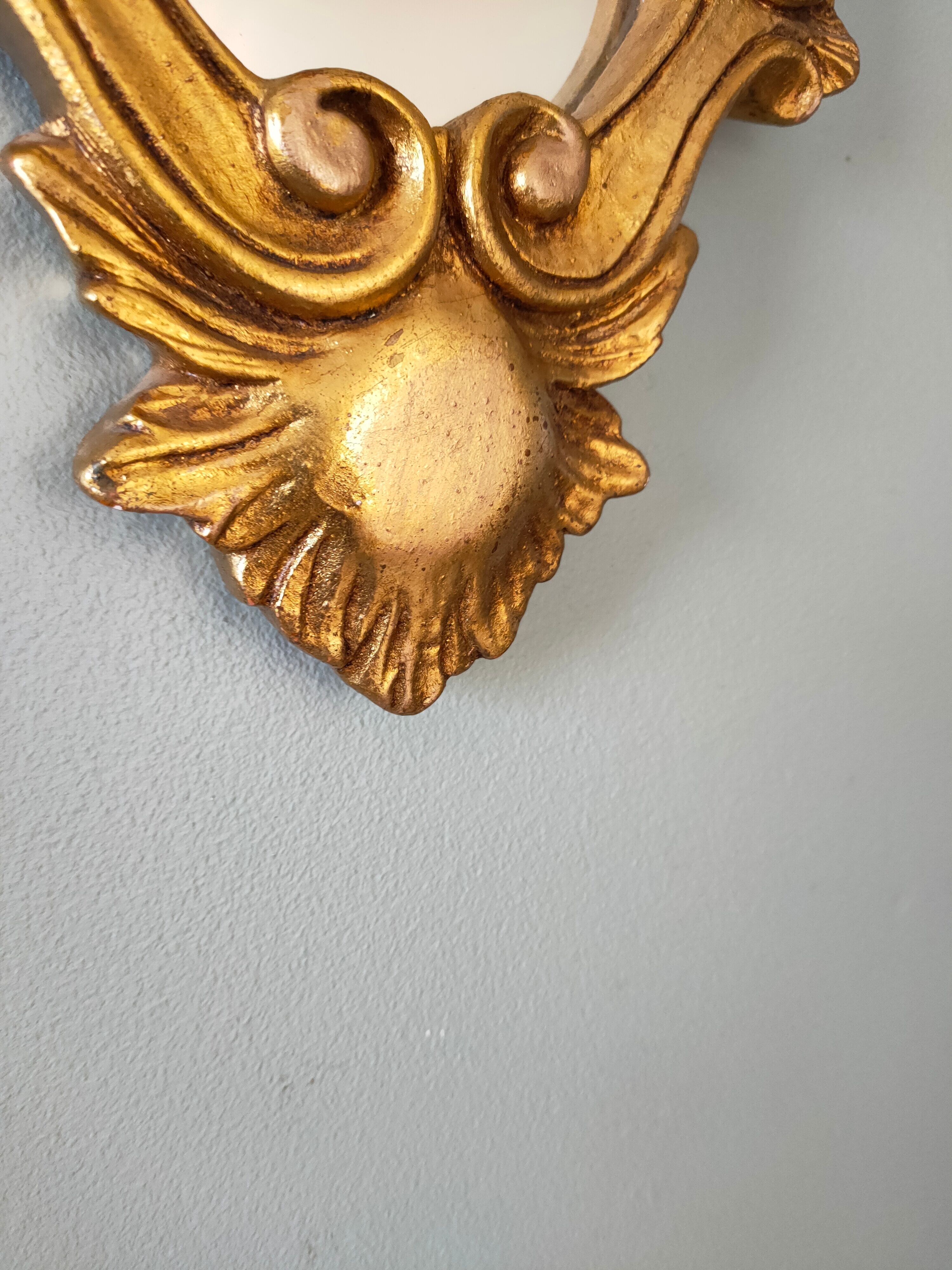 Gilded style mirror, 46x28 cm