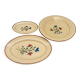 Three K&G Lunéville serving dishes, "Denise" model