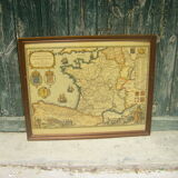 Map of the paths of St Jacques de Compostela