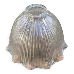 abat jour en verre vintage