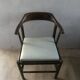Desk armchair in wood and skai