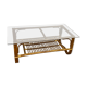 Bamboo and rattan coffee table