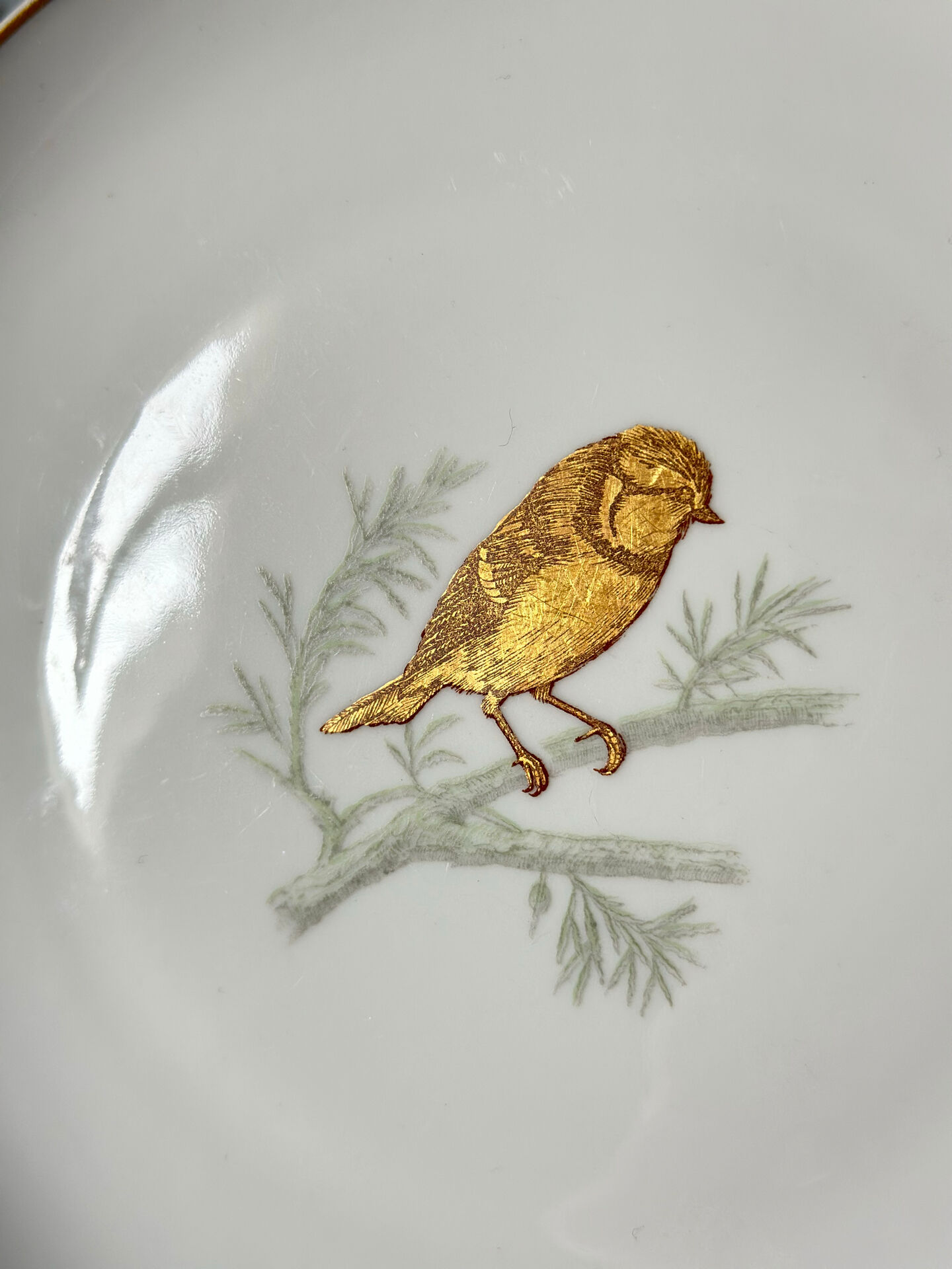 Service Bernardaud Les oiseaux d’or