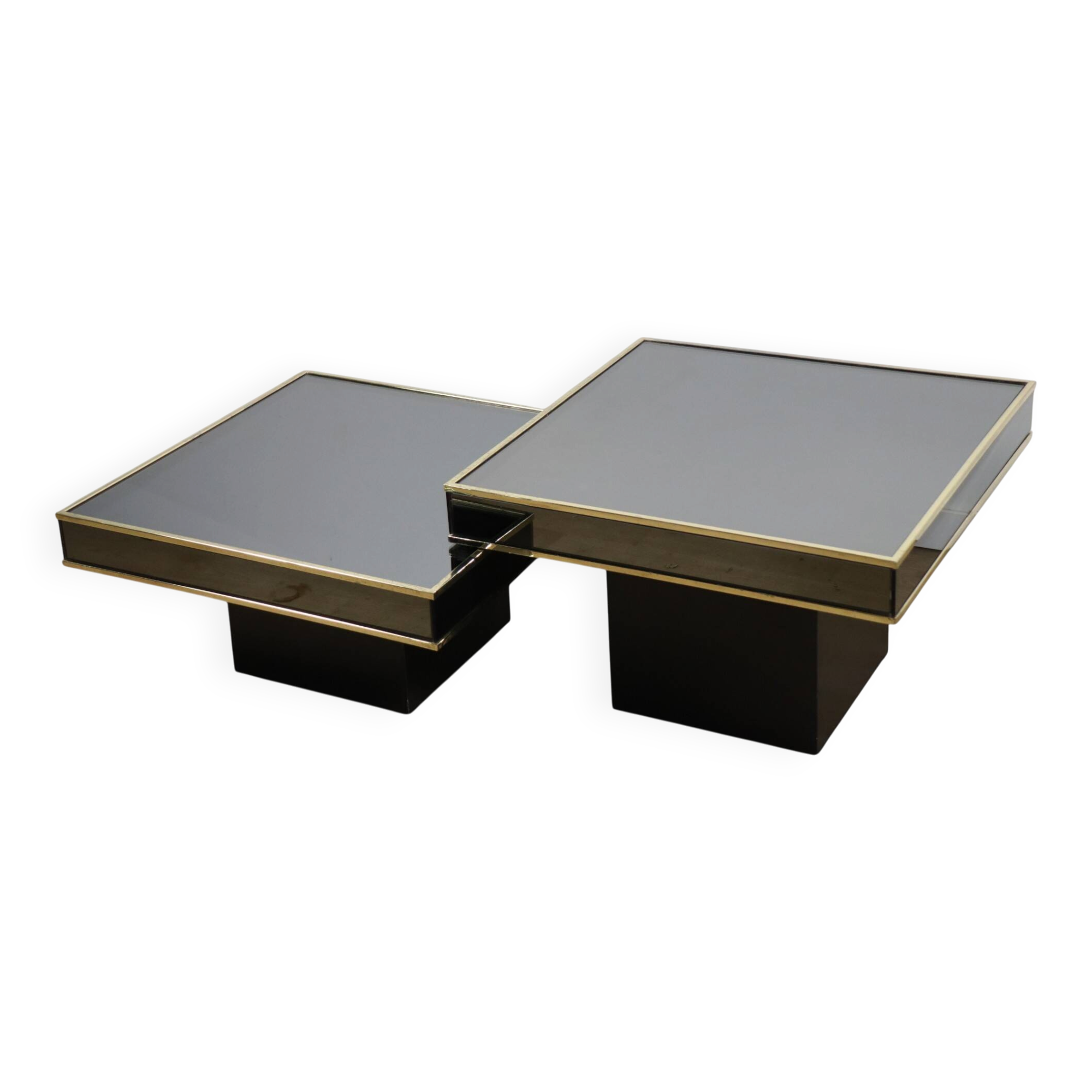 Modular coffee tables edition Cidue, by Willy Rizzo from the 1970s.