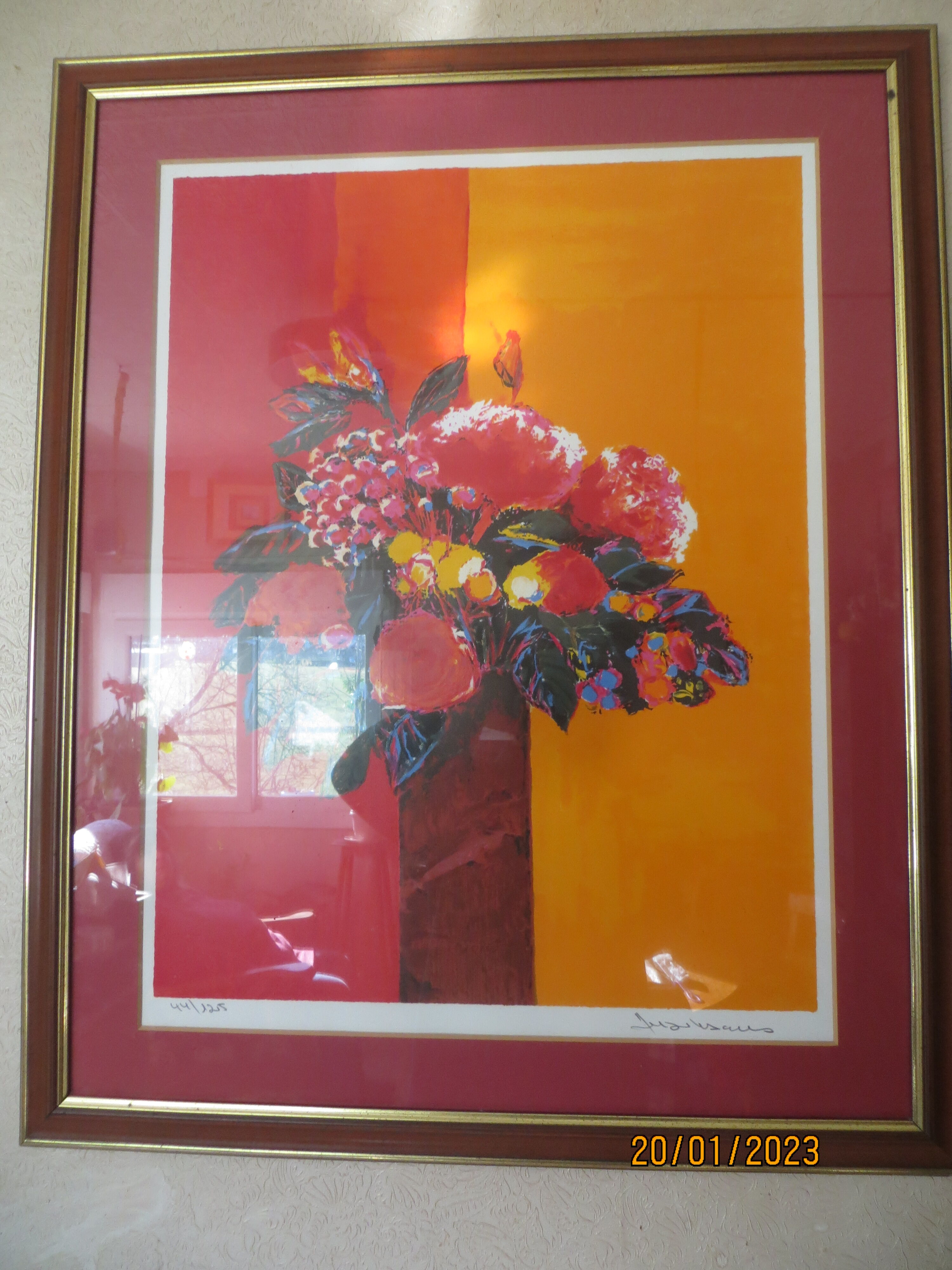 Lithographie Allenbach « le bouquet »