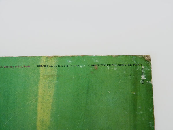 Ancienne affiche cartonnée double face Chocolat au lait Nestlé. Année 60