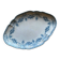 Small iron earth dish Emile Bourgeois blue flower garland pattern