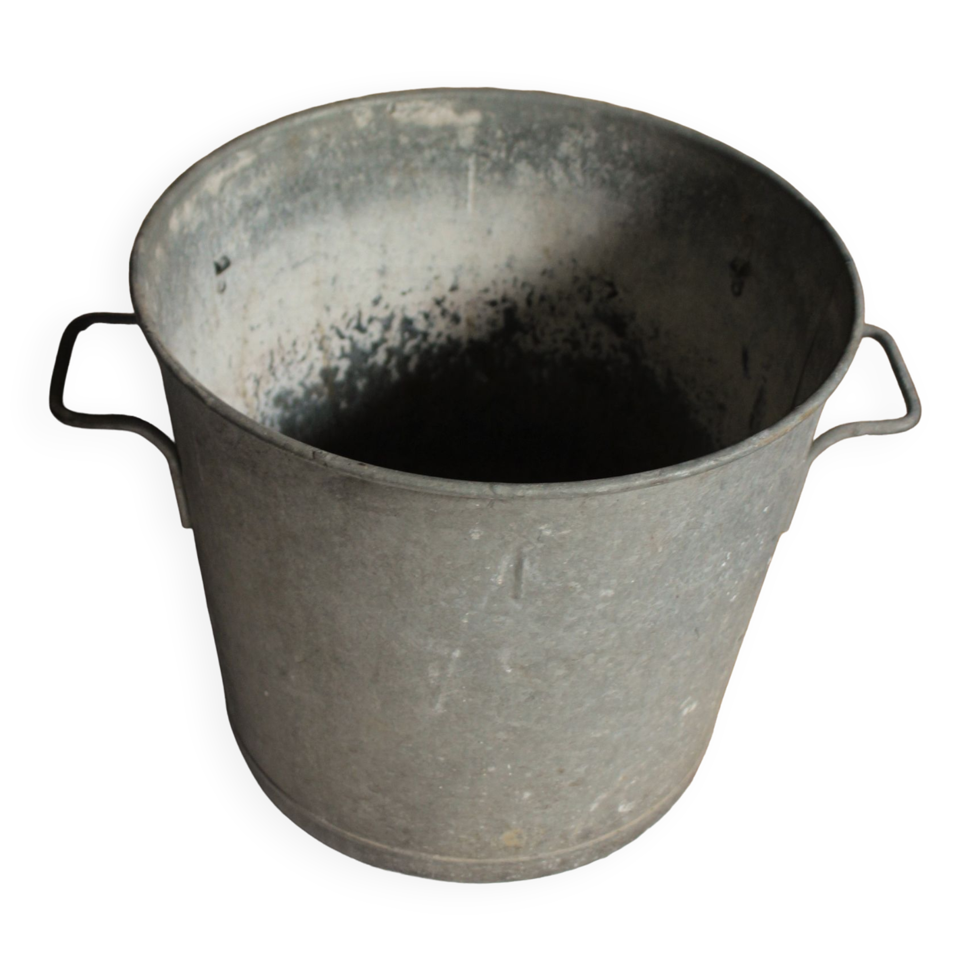 High zinc basin two garden handles