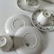 Set of 3 K&G Lunéville cups and saucers – Succao model, 1920s