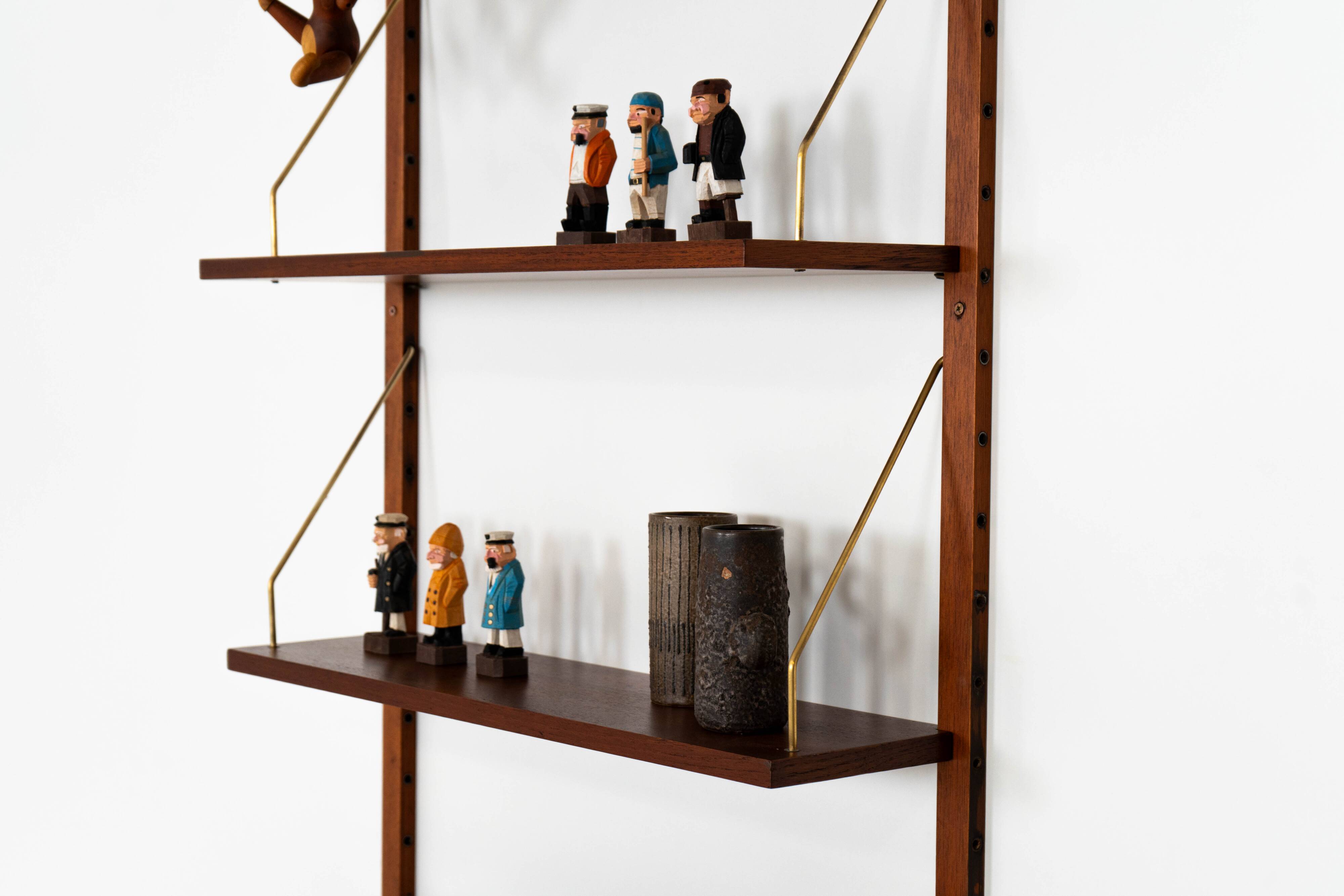 Teak modular shelving unit, Danish design, 1960s, made in Denmark