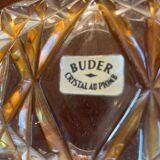 Boîte vintage en cristal ambré Buder