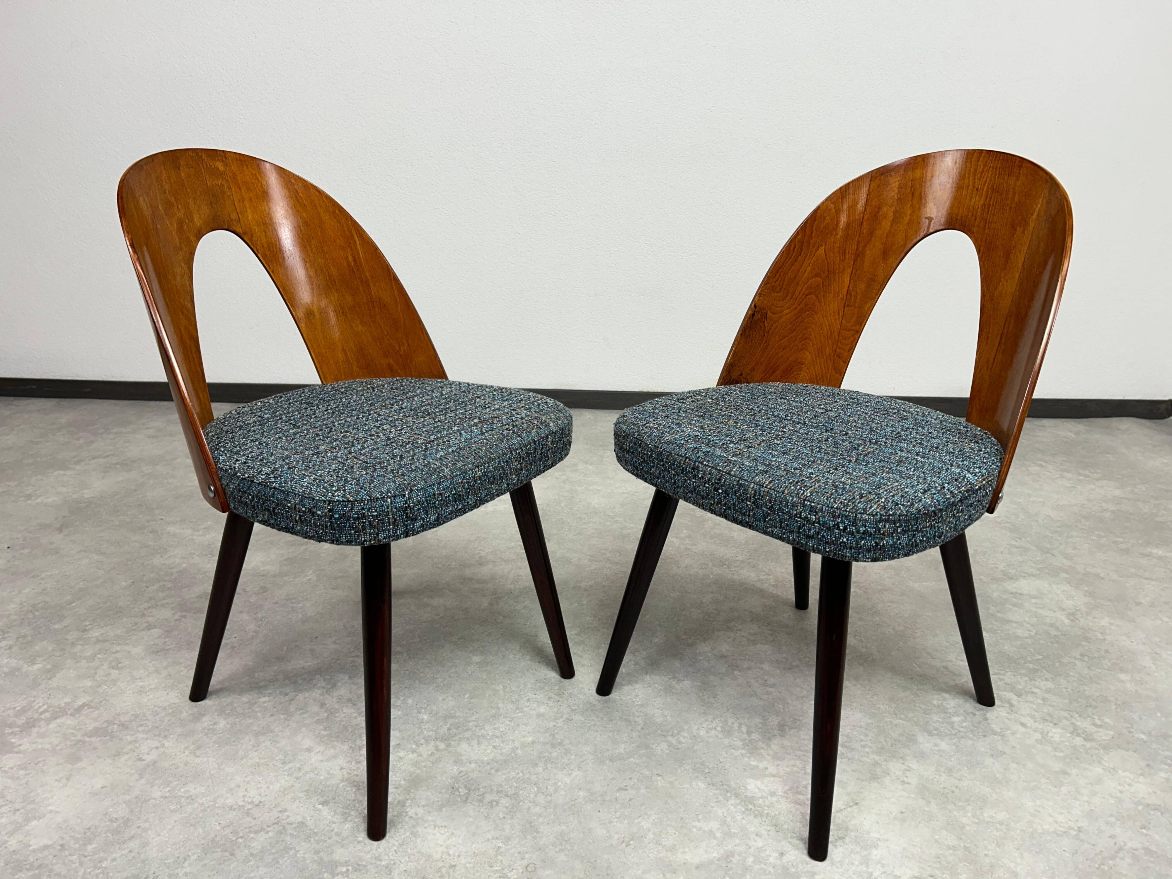 Chaises de salle à manger de style milieu du siècle par Antonín Šuman pour Tatra nábytok Pravenec