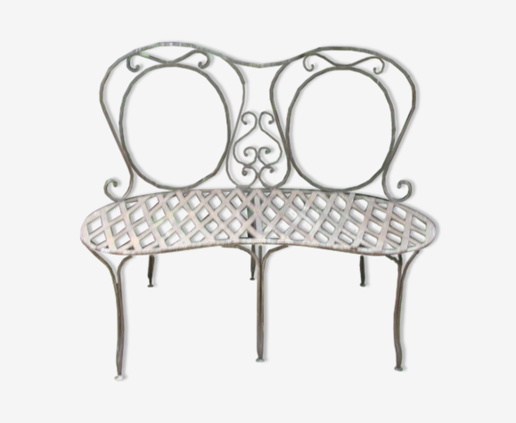 Banquette en fer forgé ancienne